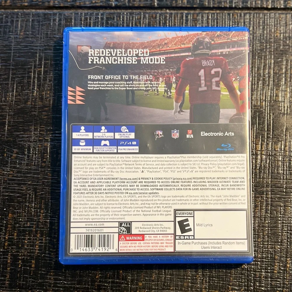PS4 Madden NFL 22 Sony PlayStation 4 video game